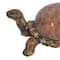Brown Polystone Coastal Sculpture, Turtle 6" x 11" x 6"